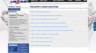 Questions - USSSA - United States Specialty Sports Association