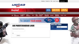 aag parent/guardian login - USSSA - United States Specialty Sports ...