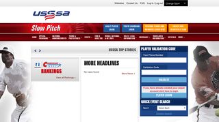 Slow Pitch - USSSA - United States Specialty Sports Association