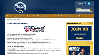 USTA Flex Leagues - Tennis On Campus