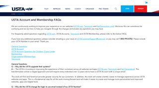 USTA Membership: Login FAQ - USTA.com