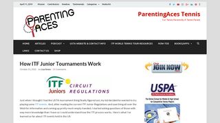 how itf junior tournaments work - ParentingAces