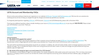USTA Membership: Login FAQ - USTA.com