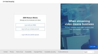 Log in - IBM Cloud Video