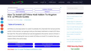 How To Install USTVNow Kodi Addon To Kodi 17.6- (2 Minute Guide)