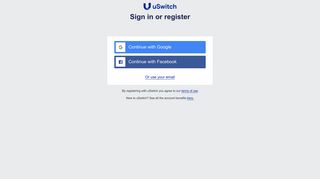 Sign in to uSwitch.com