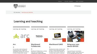 Learning and teaching - The University of Sydney