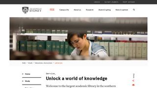 Libraries - The University of Sydney