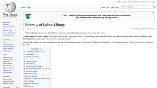 University of Sydney Library - Wikipedia