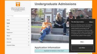 Apply to UT - UTK Admissions - The University of Tennessee, Knoxville