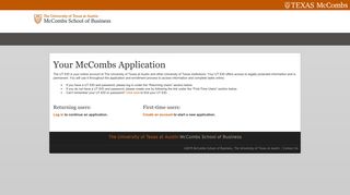 Your McCombs Application - Admissions - The University of Texas at ...