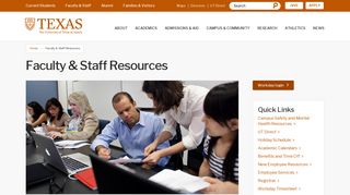 Faculty & Staff Resources | The University of Texas at Austin
