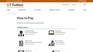 How to Pay | Tuition at UT Austin | The University of Texas at Austin