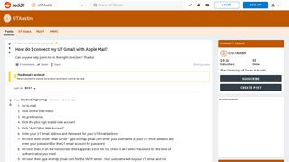 How do I connect my UT Gmail with Apple Mail? : UTAustin - Reddit