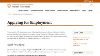 Applying for Employment | Human Resources | The University of ...