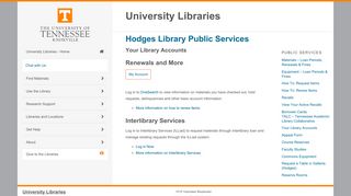 Your Library Accounts - Hodges Library Public Services