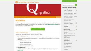 Qualtrics - The University of Texas at Dallas