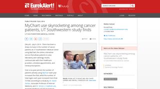 MyChart use skyrocketing among cancer patients, UT Southwestern ...