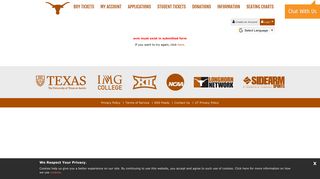 TexasSports.com | Online Ticket Office | My Account