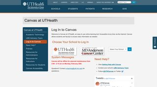 Log in to Canvas - Canvas at UTHealth - UTHealth