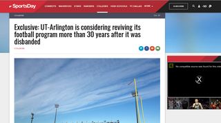 College Sports: Exclusive: UT-Arlington is considering reviving its ...
