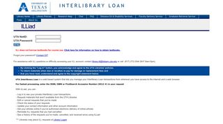 ILLiad Logon - UTA Libraries - OCLC
