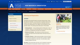 Advising and Registration – New Maverick Orientation – The ... - UTA