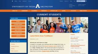 Current Students – The University of Texas at Arlington - UTA
