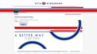 UTA Rideshare - Sign In