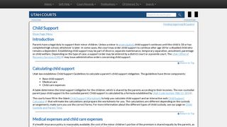 Utah Courts - Child Support