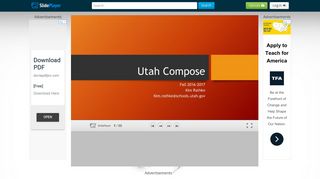 Fall Kim Rathke Utah Compose Fall Kim Rathke - ppt ... - SlidePlayer