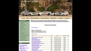 Utah County Sheriff's Office - Corrections Bureau - Active Jail Inmates
