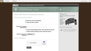 Real Estate's Online License Renewal System - Utah.gov