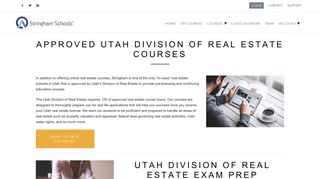 Approved Utah Division of Real Estate Courses - Stringham Schools