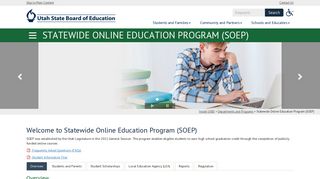 Statewide Online Education Program (SOEP) - Utah State Board of ...