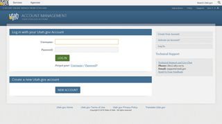 Log in with Your Utah.gov Account | Account Management | Utah.gov