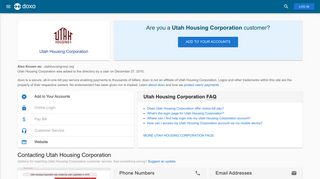 Utah Housing Corporation: Login, Bill Pay, Customer Service and ...