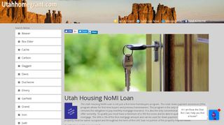 Utah Housing Corporation NoMI Loan | Utah Home Grant