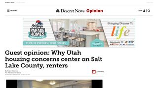 Guest opinion: Why Utah housing concerns center on Salt Lake ...