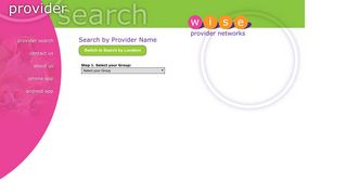 Search by Provider Name - Wise Provider Networks | Provider Search