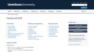 Faculty and Staff - Utah State University