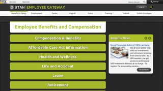 Benefits | Employee Gateway - Utah Department of Human Resource ...