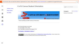 U of U Canvas Student Orientation - Instructure