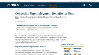 Collecting Unemployment Benefits in Utah | Nolo.com
