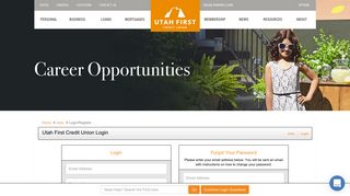 Login - Utah First Credit Union Jobs - ApplicantPro