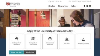 Apply to the University of Tasmania | UTAS