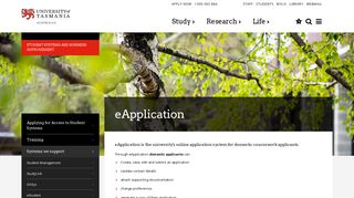 eApplication - Student Systems and Business Improvement ...