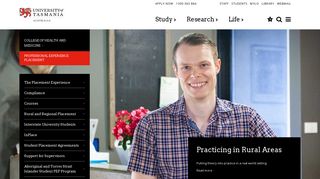 Professional Experience Placement | College of Health | UTAS