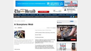 A Scorpions Web - Brownsville Herald: Education