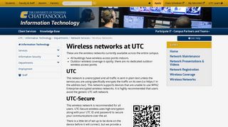 Wireless Networks - UTC.edu